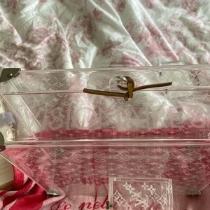 Authentic Louis Vuitton lucite box square limited edition monogram